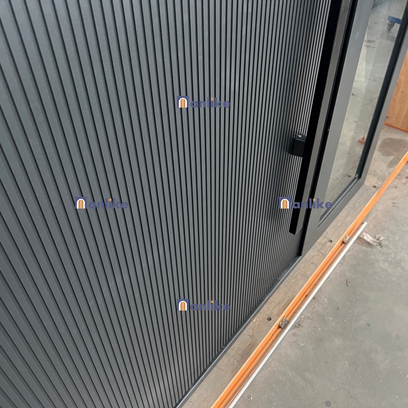 dark gray pivot door