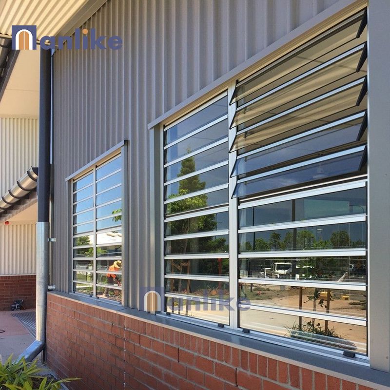 aluminum glass louvre window