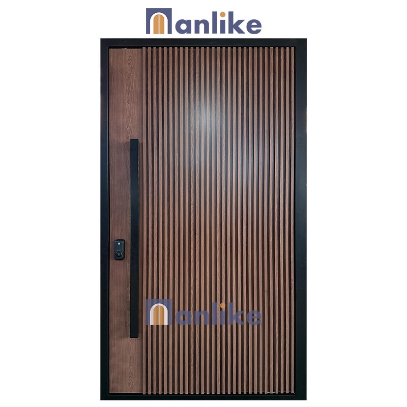 dark sandalwood entry door